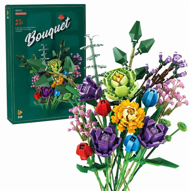 Build Your Own Bouquet Building Block Set